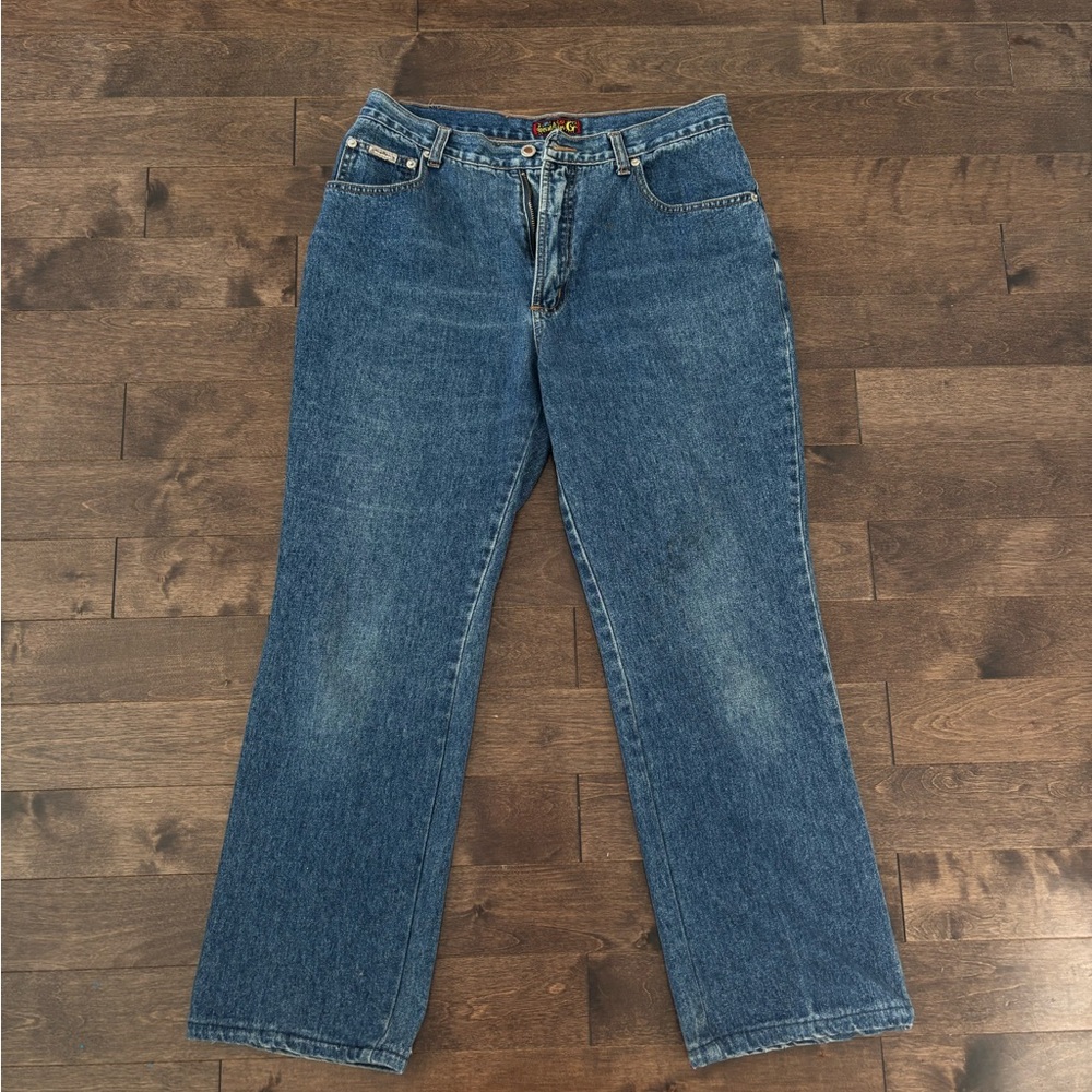 Baggy Low Rise Jeans | Blue Wash Y2K Streetwear